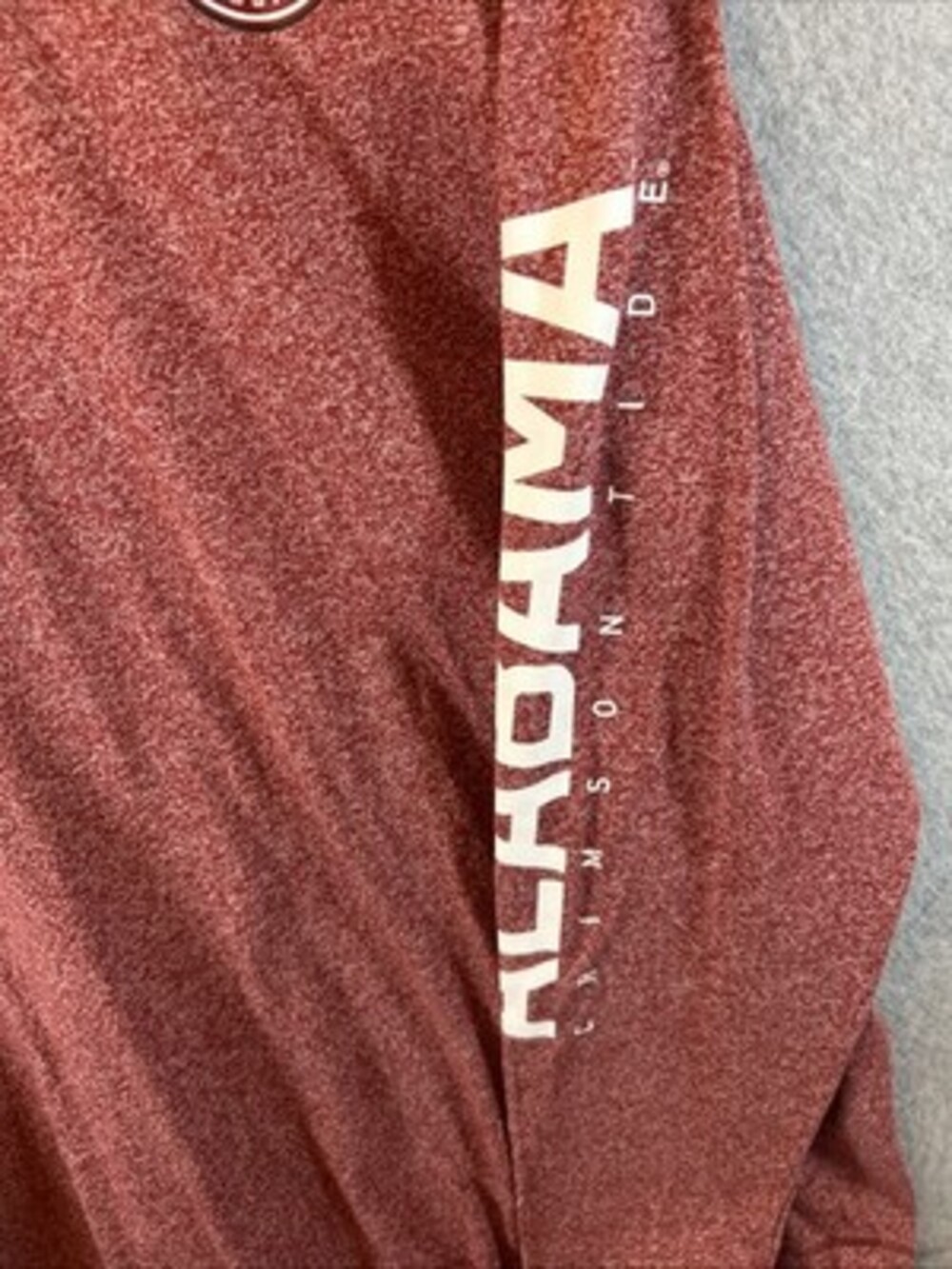 Nike Alabama Crimson Tide Marled Long Sleeve Hooded Size M - Picture 2 of 5